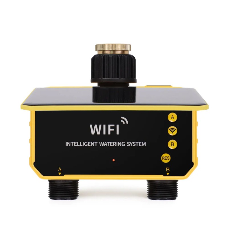WiFi Solar Water Valve Irrigat - Timer Dual Outlet ulasan dan harga