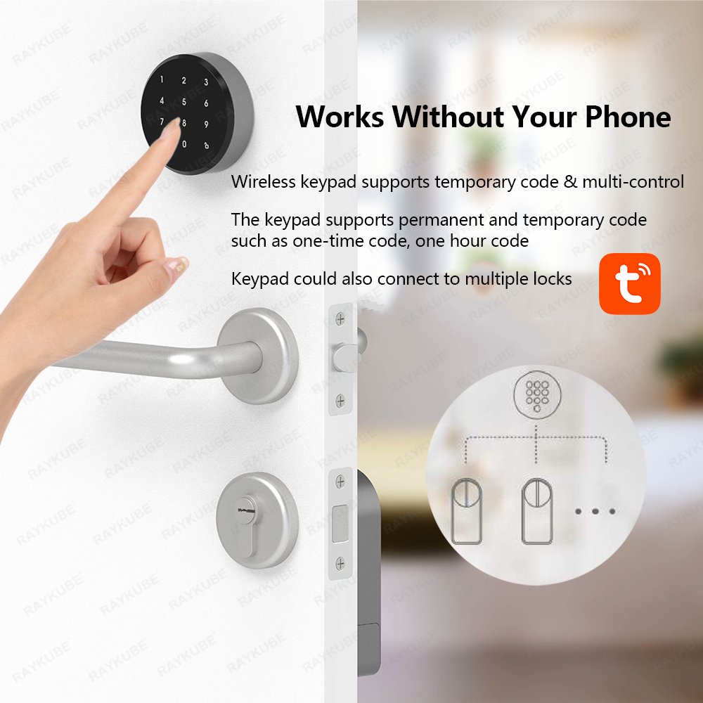 RAYKUBE A1 Pro Tuya BEL Smart  - Glass Door Hinge ulasan dan harga